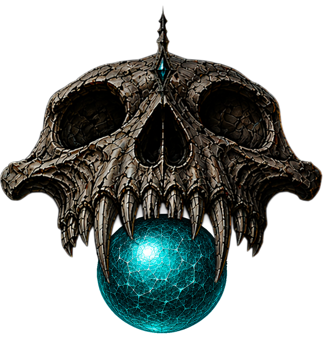 The Monkey emblem with teal ball